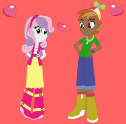 mlp sweetie belle and button mash human