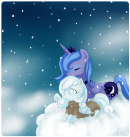 my little pony snowdrop and luna