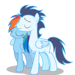 Mlp rainbow dash and soarin have hot sale a baby