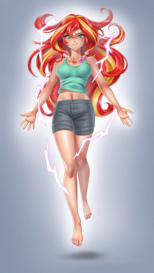 Meanwhile In An Alternate Universe Sunset Shimmer Gets All Seven