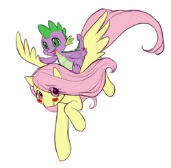 my little pony spike and fluttershy