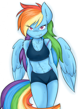 A Horny, Giant, Rainbow Dash (at Least to You) - Fimfiction