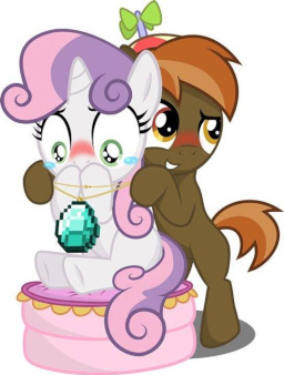 mlp sweetie belle and button mash human