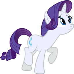 Rarity, white and purple unicorn My Little Pony png