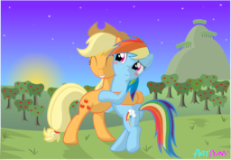 my little pony friendship is magic applejack and rainbow dash fanfiction