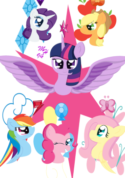 mlp mane 6 as alicorns