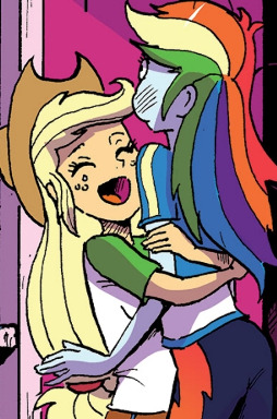 rainbow dash and applejack love