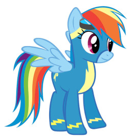 my little pony rainbow dash flying fast