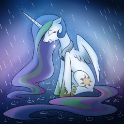 mlp sad luna and celestia