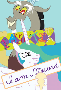 my little pony discord and celestia