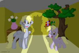 mlp derpy and dr whooves and dinky