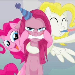 pinkamena happy