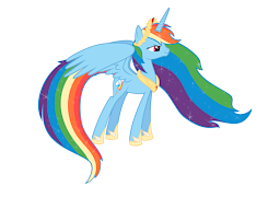 alicorn rainbow dash princess of loyalty