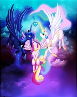 nightmare moon and celestia battle